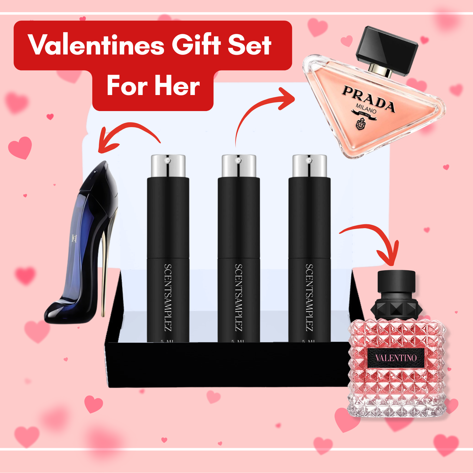 Valentines Travel Spray Bundle For Her