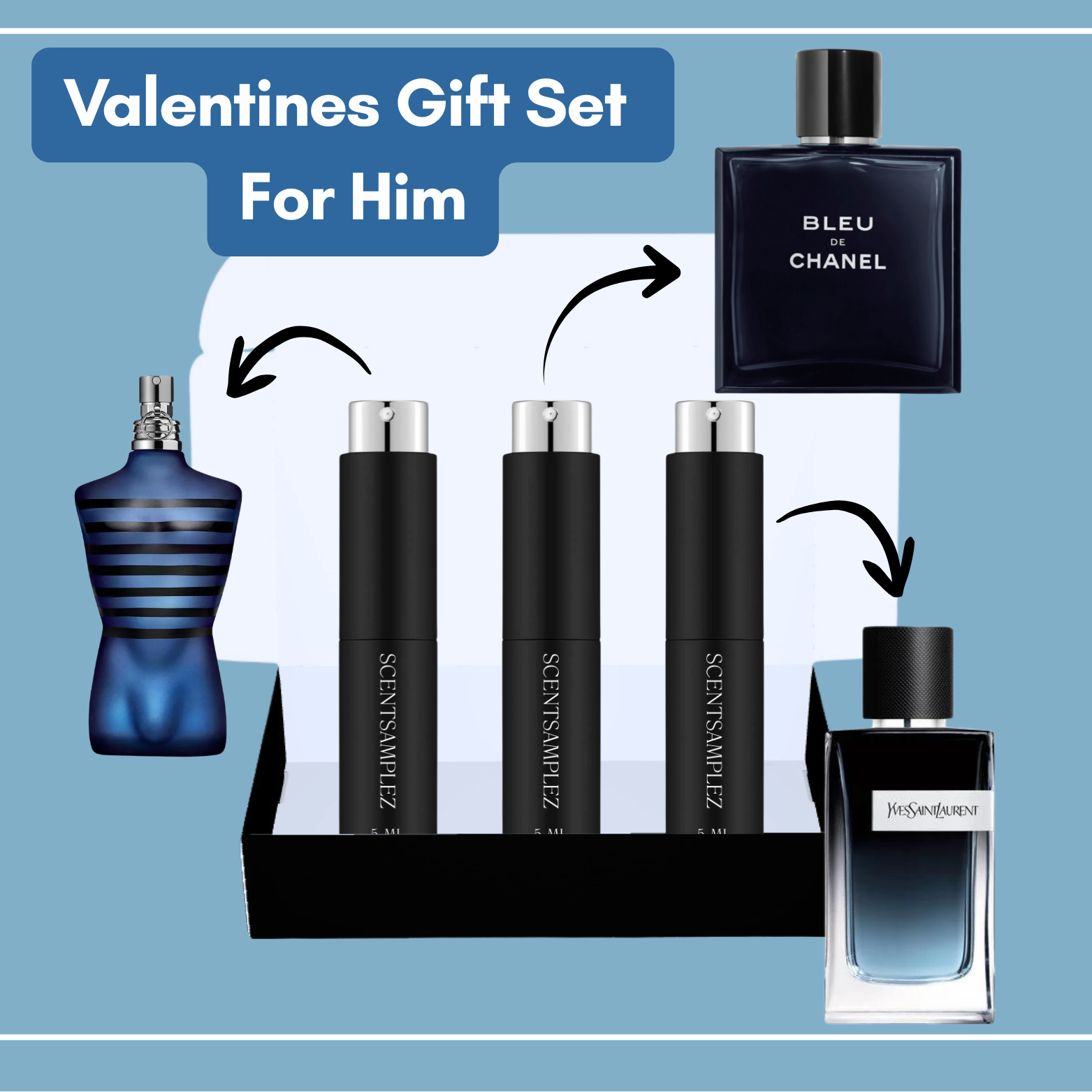 Valentines Travel Spray Bundle For Him